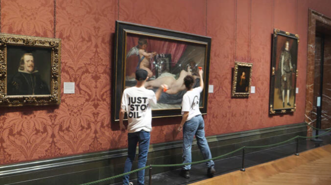 Climate Activists Target Velázquez's Masterpiece at London's National Gallery